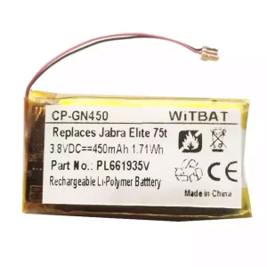 New Replacement Bluetooth Headphone battery for Jabra AHB651935HPJ