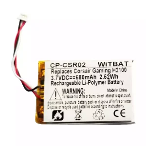 New Replacement Bluetooth Headphone battery for Corsair Gaming H2100