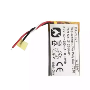 New Replacement Bluetooth Headphone battery for Plantronics 216261-01,212366-01