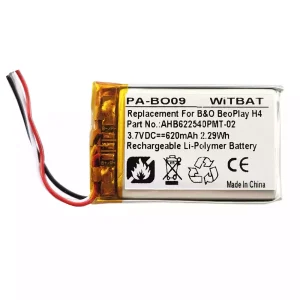 New Replacement Bluetooth Headphone battery for Bang & Olufsen AHB622540PMT-02,643826,1643874
