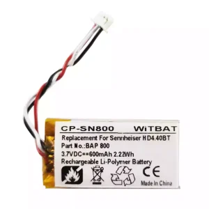 New Replacement Bluetooth Headphone battery for Sennheiser BAP 800,AHB571935PCT-03