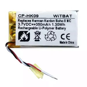 New Replacement Bluetooth Headphone battery for Harman Kardon Soho II NC,SR552035P
