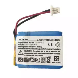 New Replacement Bluetooth Headphone battery for Bang & Olufsen EarSet 2,56416201016