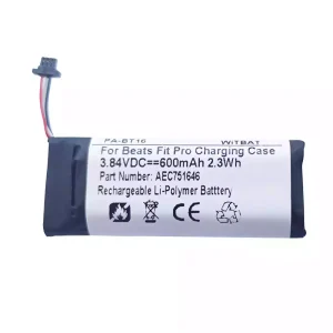 New Replacement Bluetooth Headphone battery for Beats Fit Pro charging case,AEC751646
