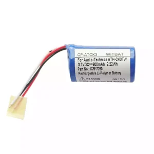 New Replacement Bluetooth Headphone battery for Audio-Technica ATH-CK3TW Charging Case,ICR17280