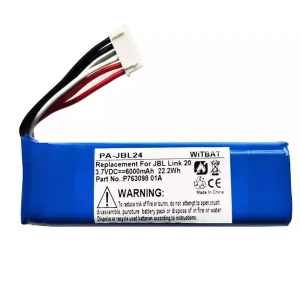New Replacement Bluetooth speaker battery for JBL Link 20,P763098 01A