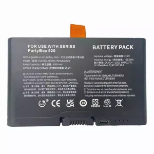 New Replacement Bluetooth speaker battery for JBL PartyBox 520,FG6CELL21700G