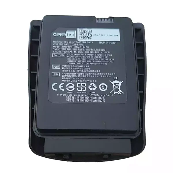 Cipherlab Rk26 Battery Battery for CipherLab BA-0124A0 RK25 - topbattery.co.uk